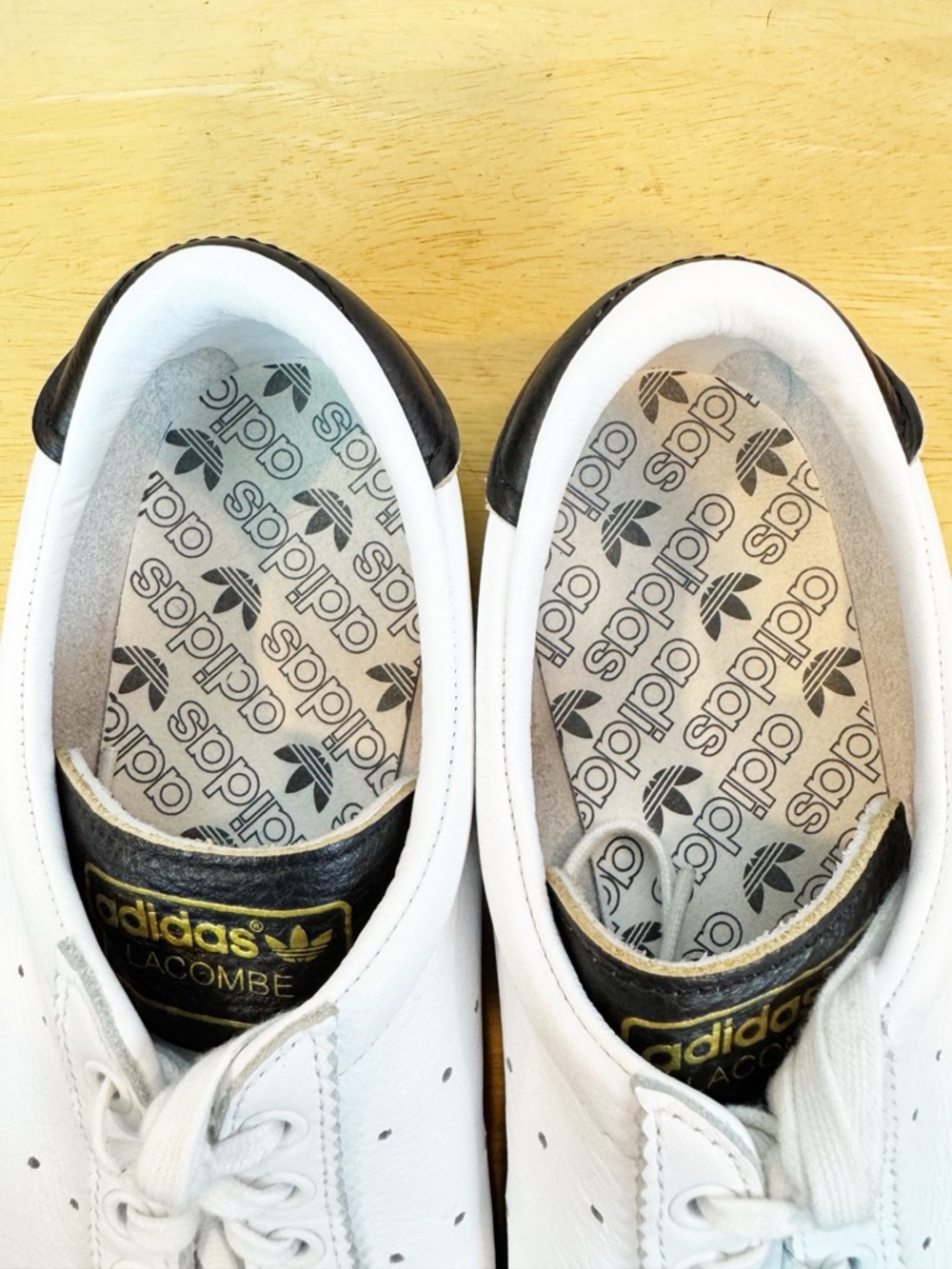 Adidas | White Leather Lacombe Lace-Up Sneaker, 8.5 - Picture 10 of 12